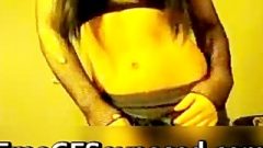 Long Haired Emo Teen Cam Stripteasing Part3