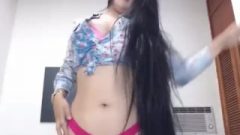 Yummy Long Haired Colombian Striptease, Long Hair, Hair