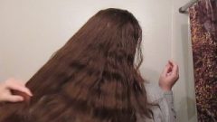 Hair Journal: Combing Long Curly Strawberry Blonde Hair – Week 9 (ASMR)