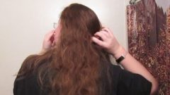 Hair Journal: Combing Long Curly Strawberry Blonde Hair – Week 11 (ASMR)