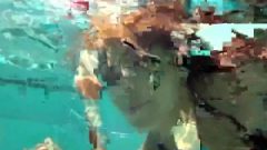 Girl Underwater In Voluptuous Bikini