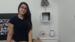 Attractive Colombian Hairplay And Striptease, Long Hair, Hair