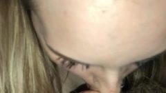 18 Year Old Tinder Chick Eating Cock My Tool Dry Deepthroat
